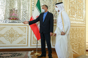 دیدار شیخ محمد بن عبدالرحمن آل ثانی وزیر امور خارجه قطر با حسین امیرعبداللهیان، وزیر امور خارجه ایران