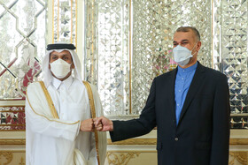 دیدار شیخ محمد بن عبدالرحمن آل ثانی وزیر امور خارجه قطر با حسین امیرعبداللهیان، وزیر امور خارجه ایران