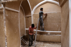 مرمت خانه‌های تاریخی در یزد با استفاده از خشت و گل

