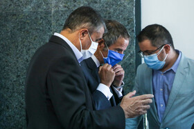 در حاشیه نشست خبری رافائل گروسی،مدیرکل آژانس بین‌المللی انرژی اتمی و محمد اسلامی