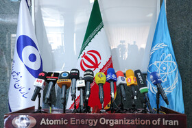 در حاشیه نشست خبری رافائل گروسی،مدیرکل آژانس بین‌المللی انرژی اتمی و محمد اسلامی