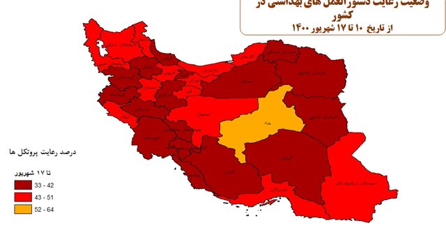 پوشش ماسک در اماکن عمومی؛ ۴۸ درصد / ۳ صنف در صدر اخطارهای کرونایی