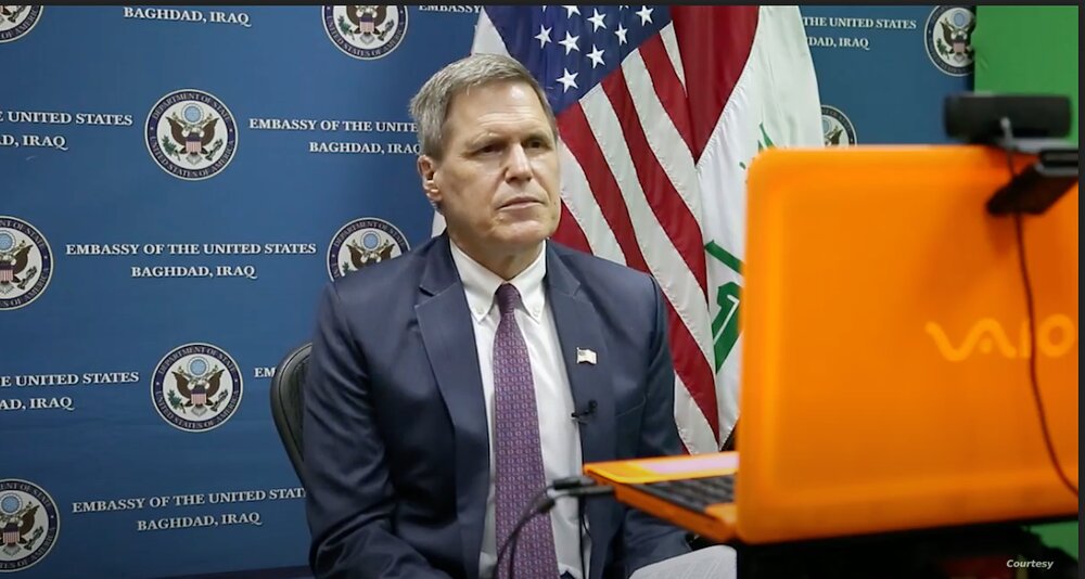سفیر آمریکا در بغداد: هرگونه نفوذ ایران در عراق علیه آمریکا است