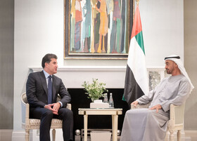 دیدارهای نیچروان بارزانی با ولیعهد ابوظبی و نخست وزیر انگلیس