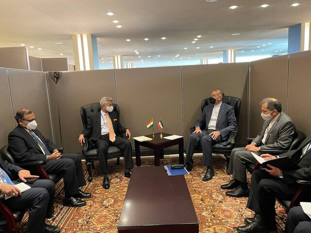 دیدار امیر عبداللهیان با وزیر خارجه هند