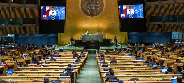 دوترته: سازمان ملل محصول گذشته‌های دور  است و واقعیت‌های سیاسی و اقتصادی امروز را منعکس نمی‌کند