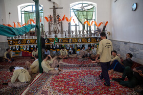 اردوی جهادی دانشجویان در روستای میرآباد بخش قمرود قم