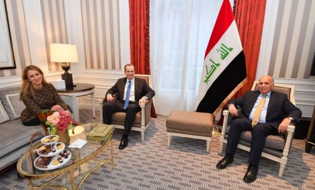 دیدار فؤاد حسین با عضو شورای امنیت ملی امریکا و معاون وزیر خارجه این کشور
