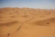 جان باختن یک دونده ماراتن در گرمای مراکش
