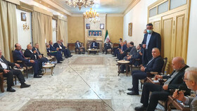 دیدار تعدادی از احزاب و گروه‌های لبنانی با وزیر امور خارجه ایران