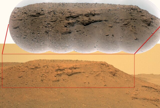 رد پای دریاچه باستانی مریخ در تصاویر مریخ‌نورد "استقامت"