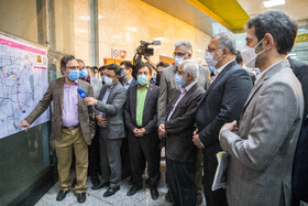 بازدید علیرضا زاکانی شهردار تهران از ایستگاه دولت آباد