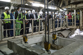 بازدید علیرضا زاکانی شهردار تهران از پروژه‌های عمرانی مترو در شهرری