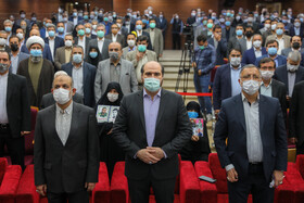 علیرضا زاکانی، شهردار و محسن منصوری، استاندار تهران به همراه احمد وحیدی، وزیر کشور