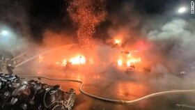 آتش‌سوزی در بازار معروف ادویه در «استانبول»+فیلم
