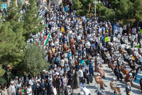 اجتماع بزرگ حوزویان در اعتراض به کشتار بیرحمانه مردم افغانستان - قم