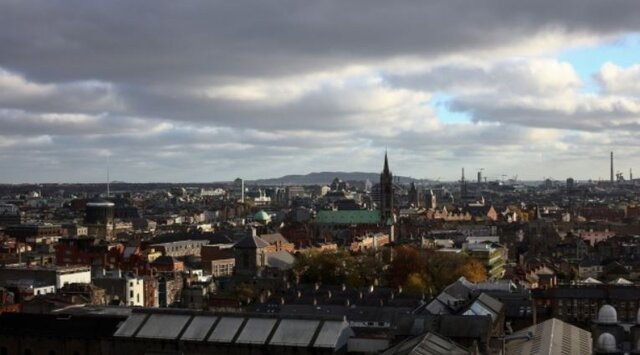 پایتخت ایرلند در خاموشی فرو رفت