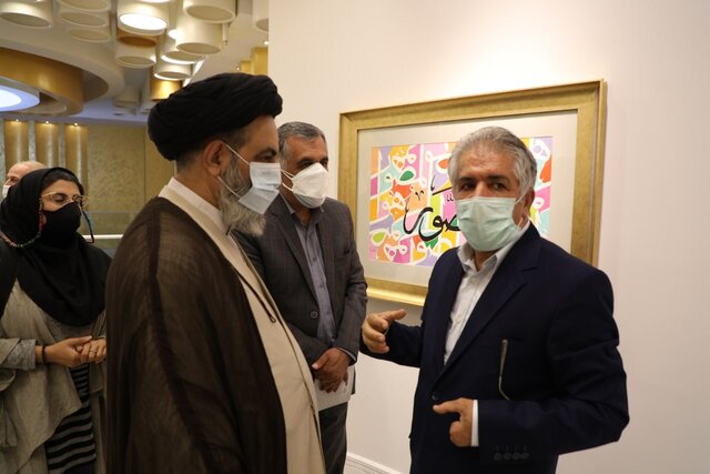 نمایشگاه آثار نقاشیخط غلامرضا راهپیما  افتتاح شد