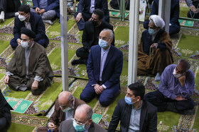علی اکبر صالحی رئیس پیشین سازمان انرژی‌اتمی در نماز جمعه تهران