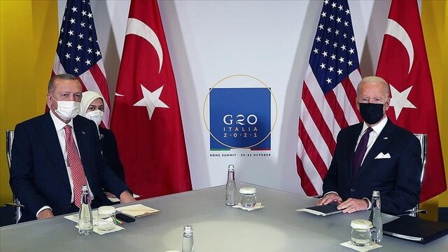 دیدار اردوغان و بایدن در حاشیه جی ۲۰