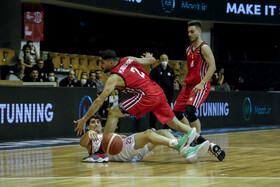 دیدار تیم‌های بسکتبال شهرداری گرگان و خانه بسکتبال خوزستان