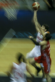 دیدار تیم‌های بسکتبال شهرداری گرگان و خانه بسکتبال خوزستان