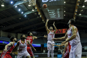 دیدار تیم‌های بسکتبال شهرداری گرگان و خانه بسکتبال خوزستان