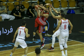 دیدار تیم‌های بسکتبال شهرداری گرگان و خانه بسکتبال خوزستان