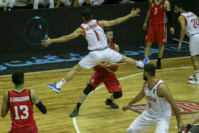 دیدار تیم‌های بسکتبال شهرداری گرگان و خانه بسکتبال خوزستان