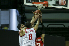 دیدار تیم‌های بسکتبال شهرداری گرگان و خانه بسکتبال خوزستان