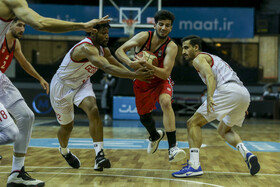 دیدار تیم‌های بسکتبال شهرداری گرگان و خانه بسکتبال خوزستان