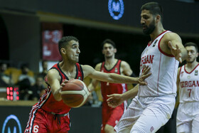 دیدار تیم‌های بسکتبال شهرداری گرگان و خانه بسکتبال خوزستان