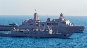 رزمایش نیروی دریایی مصر و آمریکا در آبهای دریای سرخ