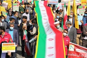 نگارستان ایران خروشید/ دهه‌هشتادی‌ها «مرگ بر آمریکا» را کوبنده‌تر فریاد زدند