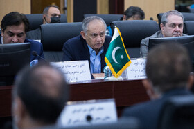 سخنرانی عبدالرزاق داوود مشاور نخست وزیر پاکستان در امور تجارت و سرمایه‌گذاری در نهمین اجلاس کمیته مشترک تجاری ایران و پاکستان