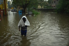طوفان و سیلاب شدید در جنوب هند