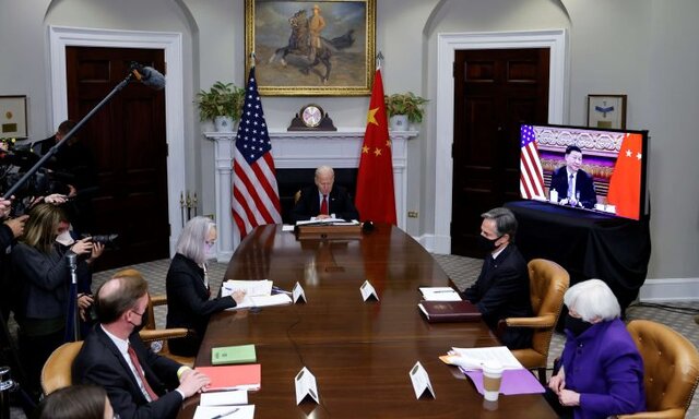 دیدار مجازی روسای جمهور آمریکا و چین/ بایدن: نباید به سمت درگیری حرکت کنیم