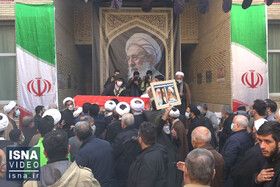 ویدئو / تشییع پیکر آیت‌الله مجتهد شبستری در مهدیه تهران