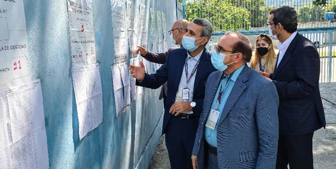 هیات پارلمانی ایران از حوزههای رأیگیری انتخابات منطقهای و شهرداریهای ونزوئلا بازدید کردند