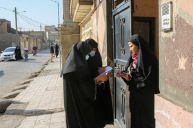 اجرای طرح واکسیناسیون خانه به خانه در مشهد ـ محله گلشهر