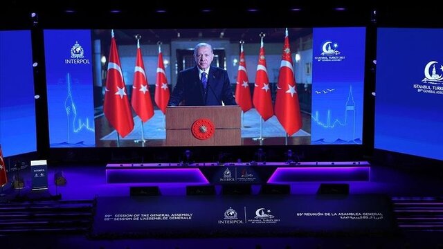 اردوغان در نشست اینترپل: نباید به تروریست‌ها اجازه فعالیت آزادانه داد