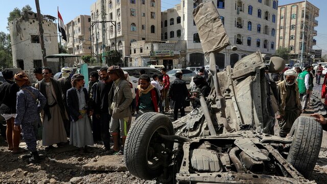 حمله هوایی ائتلاف سعودی به پایتخت یمن حمله هوایی ائتلاف سعودی به پایتخت یمن