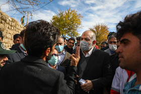 بازدید احمد وحیدی، وزیر کشور از مناطق زلزله زده شهرستان کوهرنگ