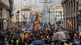 اعتراض پلیس مادرید علیه قانون جدید امنیتی