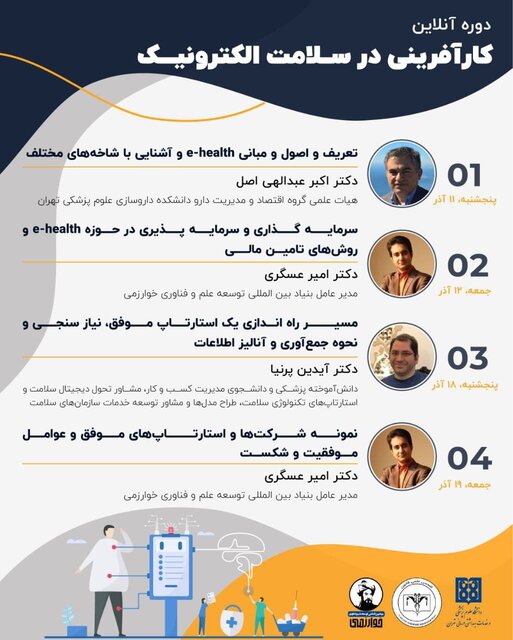 دوره «کارآفرینی در سلامت الکترونیک» برگزار میشود