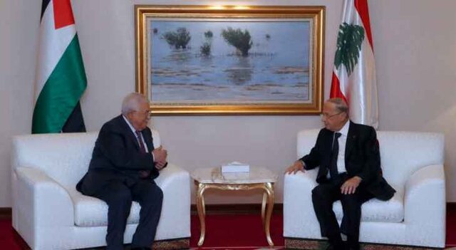 محمود عباس و عون روابط لبنان و فلسطین را بررسی کردند محمود عباس و عون روابط لبنان و فلسطین را بررسی کردند