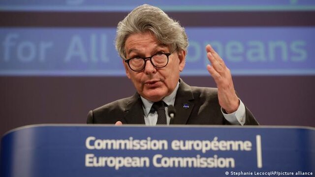 تیری برتون، کمیسر امور بازار داخلی اتحادیه اروپا اتحادیه اروپا "اتاق خبر" راهاندازی میکند