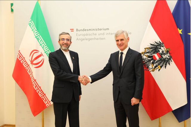 دیدار باقری با وزیر امور خارجه اتریش دیدار باقری با وزیر امور خارجه اتریش