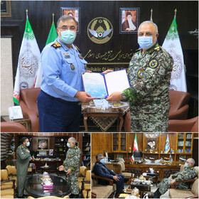 دیدار امیر سرتیپ قادر رحیم‌زاده با فرمانده نیروی هوایی ارتش