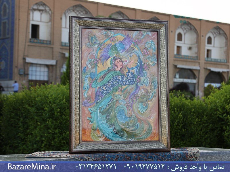 خرید هدایا تبلیغاتی خاتم کاری اصفهان و تابلونقاشی مینیاتور از بازار مینا